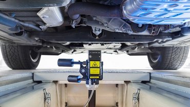 Vibration testing on drive trains, measuring on rotating shafts with RLV Rotational Laser Vibrometer Vibration testing on drive trains, measuring on rotating shafts with RLV Rotational Laser Vibrometer