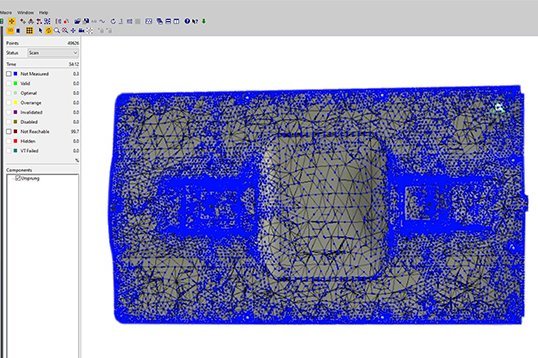 PSV Software allowing CAE data import for creating measurement grids PSV Software allowing CAE data import for creating measurement grids