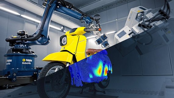 Vibration measurement as a service: here, a deflection shape analysis on an e-scooter Vibration measurement as a service: here, a deflection shape analysis on an e-scooter