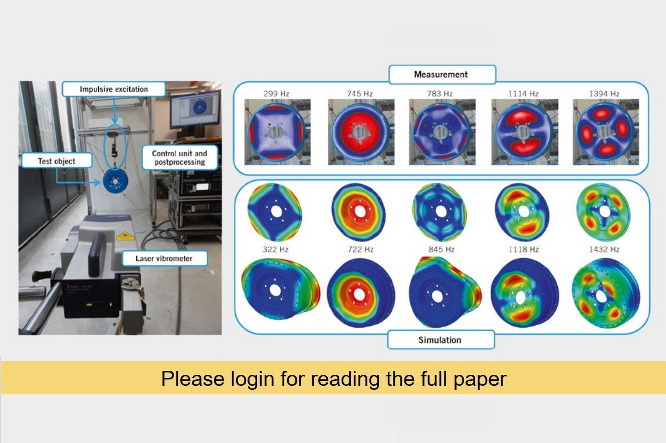 Set of deflection shapes for NVH analysis of wheel hub motor on electric vehicles Set of deflection shapes for NVH analysis of wheel hub motor on electric vehicles