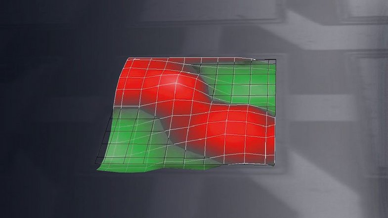 Ultrasonic transducer deflection shape measurement Ultrasonic transducer deflection shape measurement