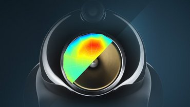 Acoustics testing - deflection shape of a speaker membrane Acoustics testing - deflection shape of a speaker membrane