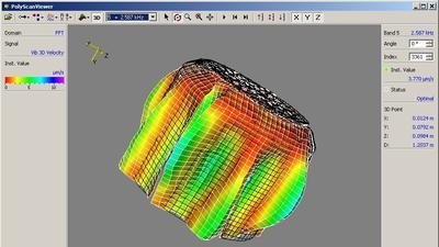Software Scan Viewer for presenting and analysing the vibration analysis data Software Scan Viewer for presenting and analysing the vibration analysis data