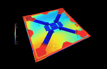 2D/3D profile of MEMS pressure sensor with 2.5x magnification and microscope measurement (courtesy: CIS) 2D/3D profile of MEMS pressure sensor with 2.5x magnification and microscope measurement (courtesy: CIS)
