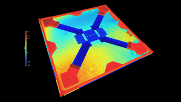 2D/3D profile of MEMS pressure sensor with 2.5x magnification and microscope measurement (courtesy: CIS) 2D/3D profile of MEMS pressure sensor with 2.5x magnification and microscope measurement (courtesy: CIS)
