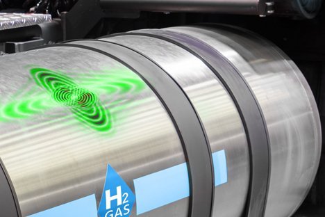 Lamb wave and mode shape analysis for testing of hydrogen technology hydrogen component testing of fuel cell tank