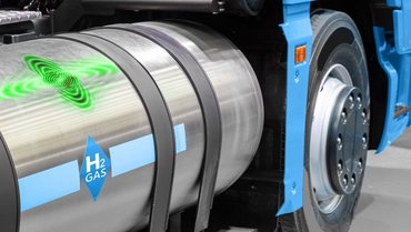 Lamb wave and mode shape analysis for testing of hydrogen technology hydrogen component testing of fuel cell tank