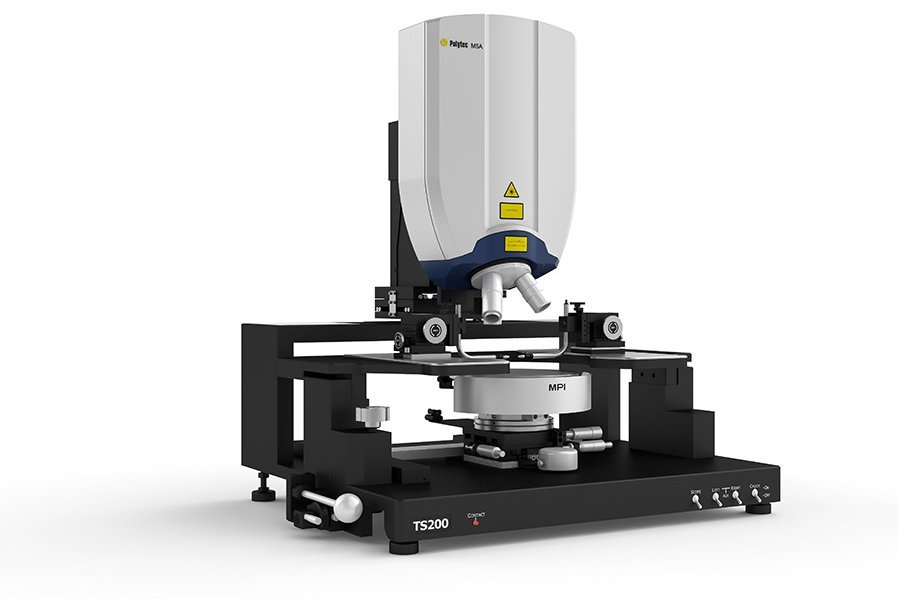 Polytec MSA-600 integrated into a MPI probe station Polytec MSA-600 integrated into a MPI probe station