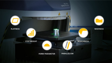 Oberflächenparameter wie Stufenhöhe, Ebenheit und Parallelität, Rauheit und Welligkeit optisch messen Oberflächenparameter wie Stufenhöhe, Ebenheit und Parallelität, Rauheit und Welligkeit optisch messen