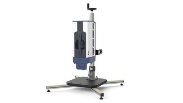 VibroScan QTec Neo equipped with Close-Up unit and Micro Scan lens on PSV-A-T19 vertical test stand VibroScan QTec Neo equipped with Close-Up unit and Micro Scan lens on PSV-A-T19 vertical test stand