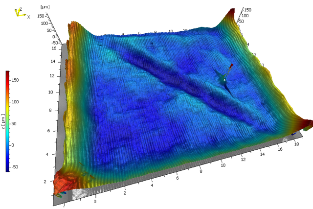 3d texture of a 3D printed surface by whitelight interferometry 3d texture of a 3D printed surface by whitelight interferometry