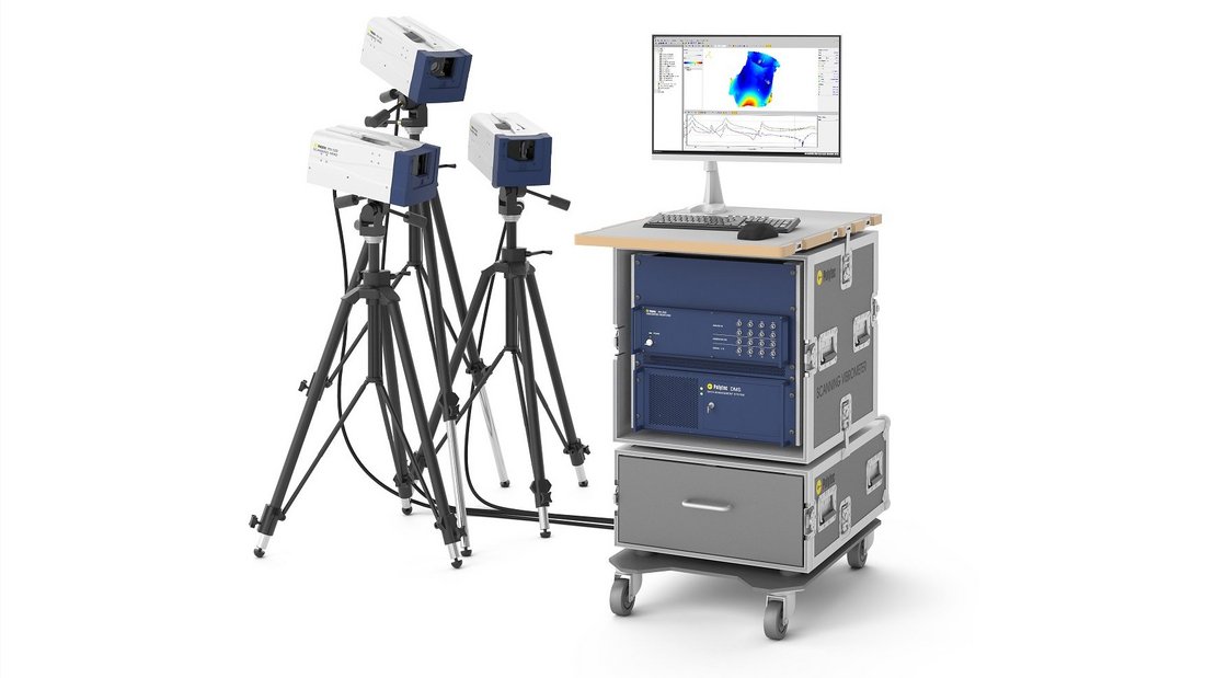 PSV-500-3D Polytec Scanning Vibrometer with workspace PSV-500-3D Polytec Scanning Vibrometer with workspace