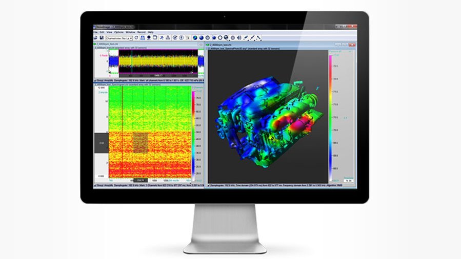 3D acoustic photo of a rotax engine 3D acoustic photo of a rotax engine