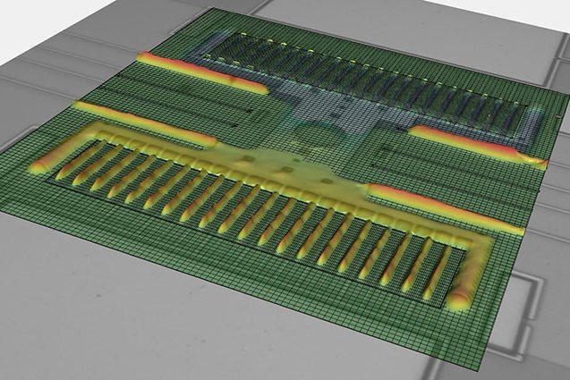 Full-field, optical vibration analysis of a combdrive at 6.8 kHz Full-field, optical vibration analysis of a combdrive at 6.8 kHz